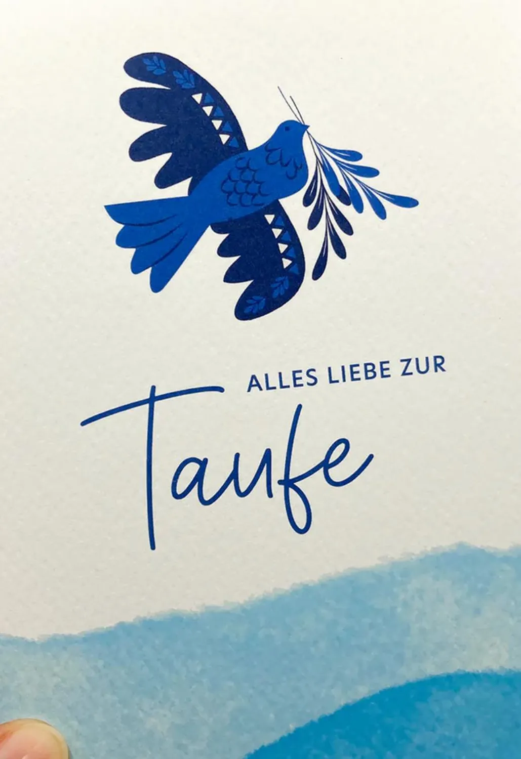 Design MoRA – handgemachte Kartengestaltung – Handgefertigtes Taufe Kartendesign