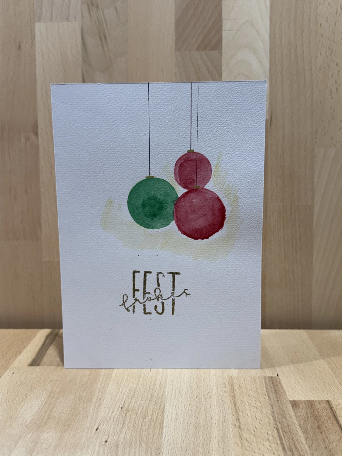 Design MoRA – handgemachte Kartengestaltung - Weihnachtskarte